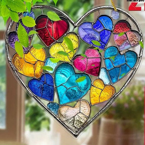 Acrylbild herz herzchen - acrylbild,