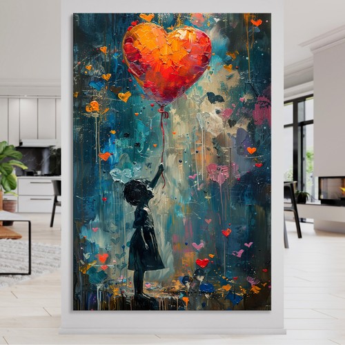 Wandbild banksy herz - banksy,
