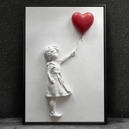 Banksy girl mit - banksy, herzballon