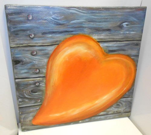 Acrylbild herz auf - acrylbild,