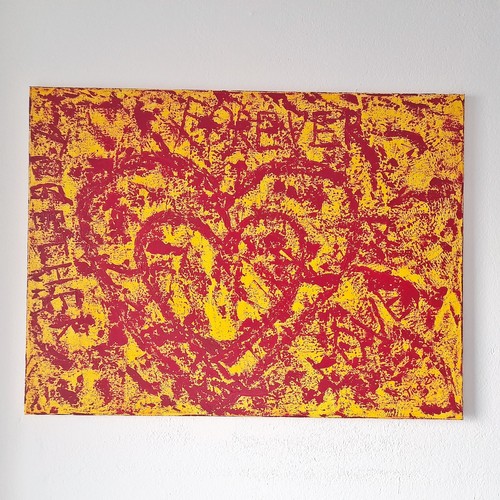 Acrylbild leinwand abstrakt - acrylbild,,