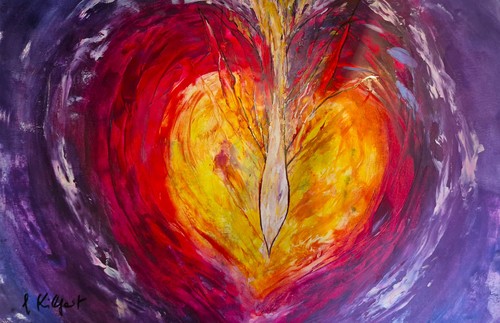 Acrylbild orig herz - acrylbild,