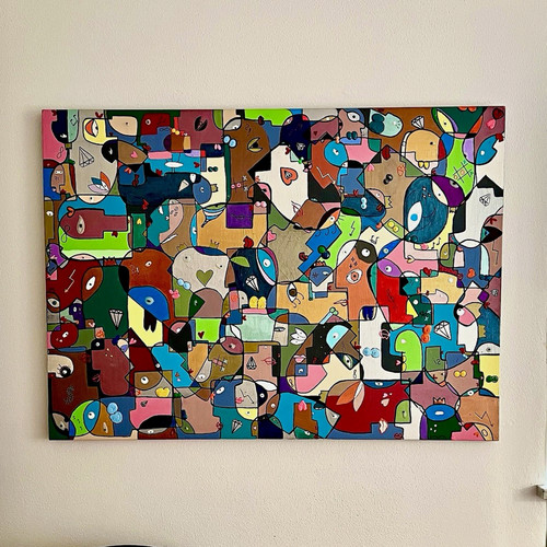 Abstrakt pop art unikat - abstrakt,