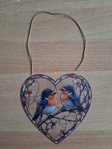 Fensterbild acryl vögel - acryl,, im