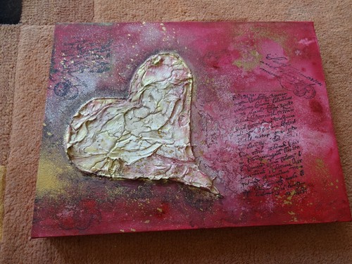 Moderne kunst acrylbild - moderne,