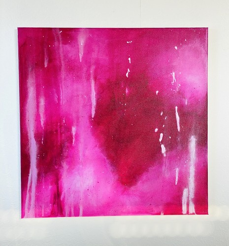 Abstraktes acrylgemälde - abstraktes,
