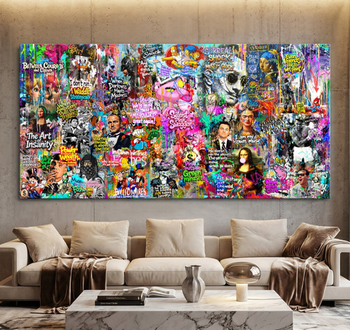 Banksy graffiti wandkunst - banksy,