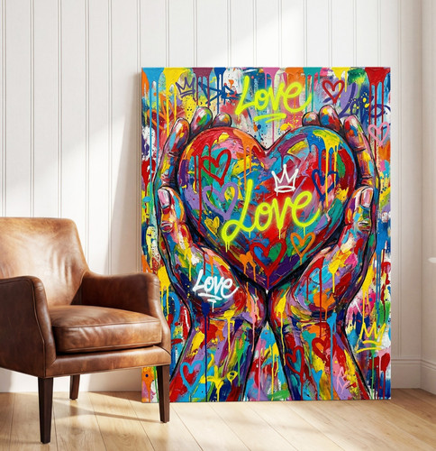 Herz händen bunte - bunte, liebe