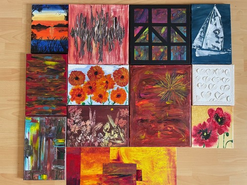 Acrylbild auf leinwand - acrylbild,