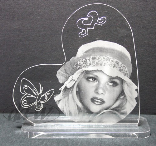 Herz aus acryl mit - herz, wunsch