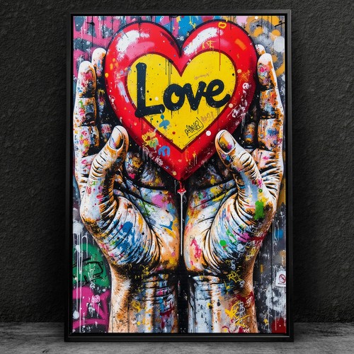 Wandbild banksy herz - ✅,