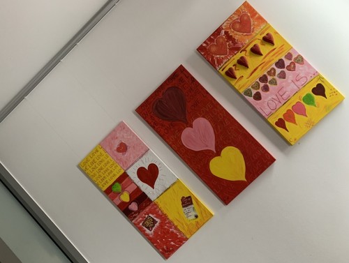Leinwand wandbild acryl - 3, x