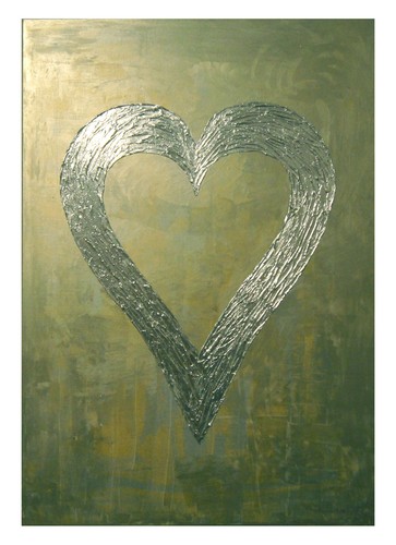 Abstraktes acrylbild - abstraktes,